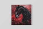 Paard – Canvas Wandkunst in Vierkante Uitvoering
