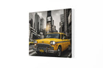 Gele New Yorkse Taxi – Canvas Decoratie voor de Wand