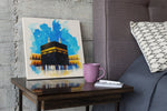Kaaba – Modern Canvas Schilderij – Vierkant Canvas Kunst voor de Muur