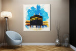 Kaaba – Modern Canvas Schilderij – Vierkant Canvas Kunst voor de Muur