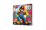 Popart met Graffiti – Modern Canvas Schilderij – Vierkant Canvas Kunst voor de Muur
