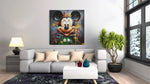 Moderne Pop- en Straatkunst – Vierkant Canvas Schilderij voor de Wand