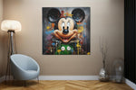 Moderne Pop- en Straatkunst – Vierkant Canvas Schilderij voor de Wand