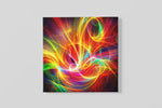 Abstracte Kunst Licht en Energie – Canvas Wanddecoratie in Vierkante Vorm