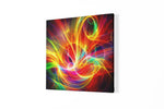 Abstracte Kunst Licht en Energie – Canvas Wanddecoratie in Vierkante Vorm