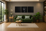 Luipaard – Canvas Wanddecoratie in Vierkante Vorm