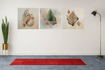 Abstracte Kunst Modern – Vierkante Canvas Wanddecoratie – Canvas Wandkunst in Vierkante Uitvoering