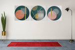Abstracte Kunst – Vierkant Canvas Kunstwerk voor het Interieur