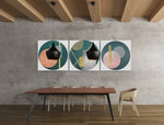 Abstracte Kunst – Vierkant Canvas Kunstwerk voor het Interieur