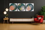 Abstracte Kunst – Vierkant Canvas Kunstwerk voor het Interieur