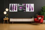 Vrouw in Paars – Vierkante Canvas Wanddecoratie – Canvas Decoratie voor de Wand
