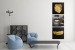 Vrouw in Goud – Modern Canvas Schilderij – Vierkant Canvas Kunst voor de Muur