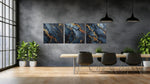 Abstracte Kunst Marmer – Canvas Wanddecoratie in Vierkante Vorm