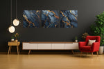 Abstracte Kunst Marmer – Canvas Wanddecoratie in Vierkante Vorm