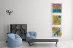 Abstracte Kunst – Ontwerp 2 – Vierkant Canvas Kunstwerk voor het Interieur