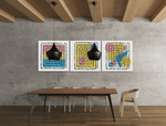 Abstracte Kunst – Ontwerp 2 – Vierkant Canvas Kunstwerk voor het Interieur