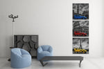 Retro Auto – Vierkante Canvas Wandkunst