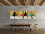 Ballerina in Moderne Kunststijl – Vierkant Canvas Schilderij voor de Wand
