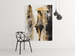 Elegante Vrouw Canvas Schilderij 75x100 cm