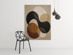 Luxe Abstracte Vormen Print Op Canvas 75x100 cm
