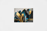 Geometrische Vormen Moderne Print op Canvas 100x75 cm