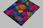 Kleurrijke Bladeren Canvas Schilderij 100x75 cm