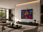 Kleurrijke Bladeren Canvas Schilderij 100x75 cm