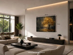 Gouden Boom Canvas Schilderij 100x75 cm