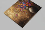Veldbloemen in Vaas Canvas Schilderij 100x75 cm