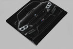 Zwarte BMW Canvas Schilderij 100x75 cm