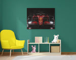 Race Auto Ferrari Canvas Schilderij 100x75 cm