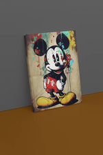 Street Art Cartoon Canvas Schilderij 75x100 cm