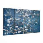 Sakura 4 Pieces Mega Glass Wall Art (150x92 cm)