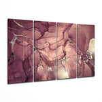Marble 4 Pieces Mega Glass Wall Art (150x92 cm)