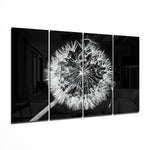 Dandelion 4 Pieces Mega Glass Wall Art (150x92 cm)