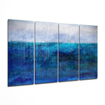 Blue Horizon 4 Pieces Mega Glass Wall Art (150x92 cm)