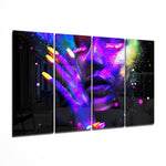 Women 4 Pieces Mega Glass Wall Art (150x92 cm)