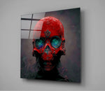 Red Head Glass Wall Art || Designer Collection | Insigne Art Design