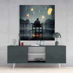 Star Rain Glass Wall Art || Designer Collection | Insigne Art Design