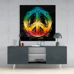 Peace Glass Wall Art || Designer Collection | Insigne Art Design