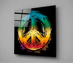 Peace Glass Wall Art || Designer Collection | Insigne Art Design