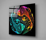 Yin en Yang – Vierkant Glasschilderij