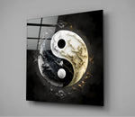 Vierkant Glasschilderij – Yin en Yang