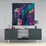 Smoked Thoughts Glass Wall Art || Designer Collection | Insigne Art Design