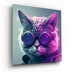 De Kat – Vierkant Glasschilderij