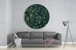 Groen bos – Rond Glasschilderij