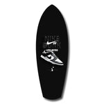 Iconic Black White Sneaker Pop Art Glass Wall Art.