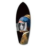 Pearl Earring Modern Renaissance Glass Wall Art.
