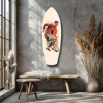 Soccer Striker Dynamic Splash Glass Wall Art.