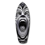 Screaming Face Op Art Swirl Surreal Glass Wall Art.